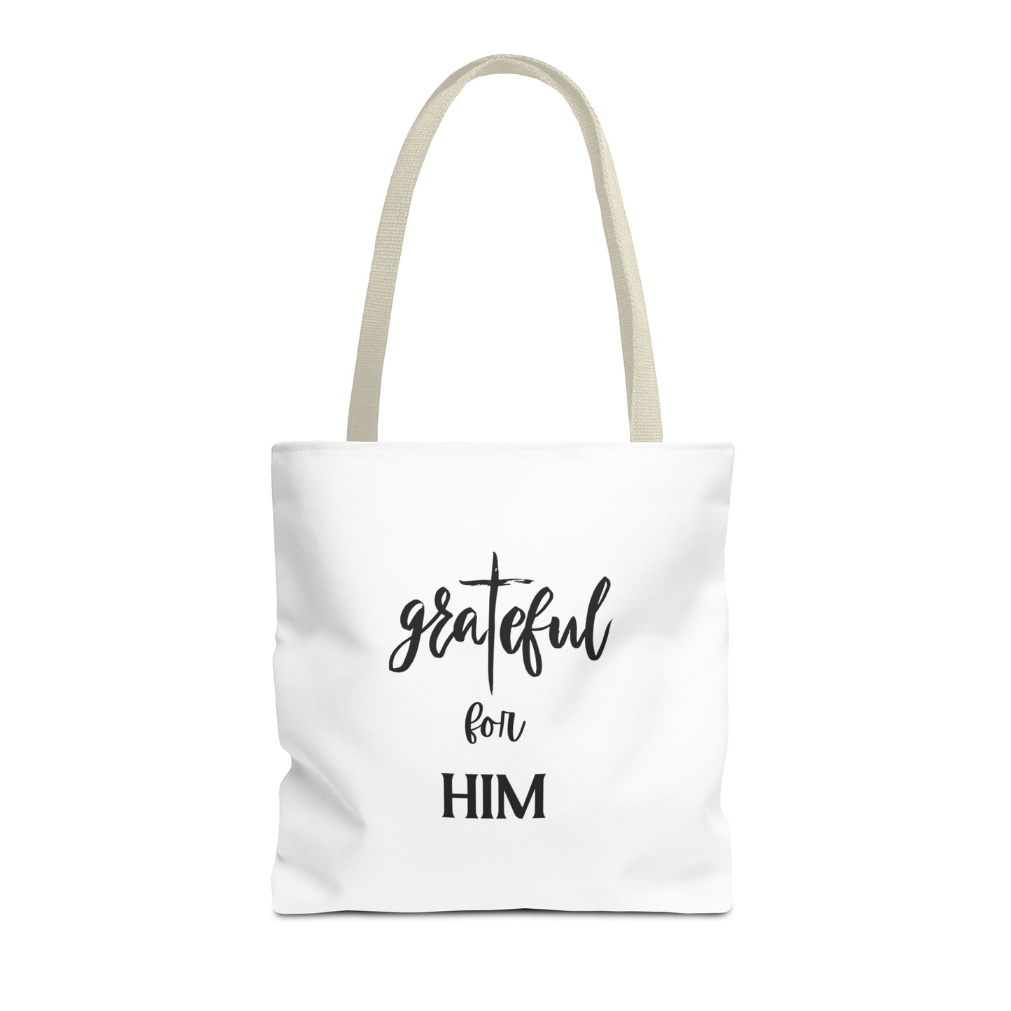 Unisex GraTeful For Him Faith Bible Study Reusable Lunch Bag Everyday Carry Tote Bag