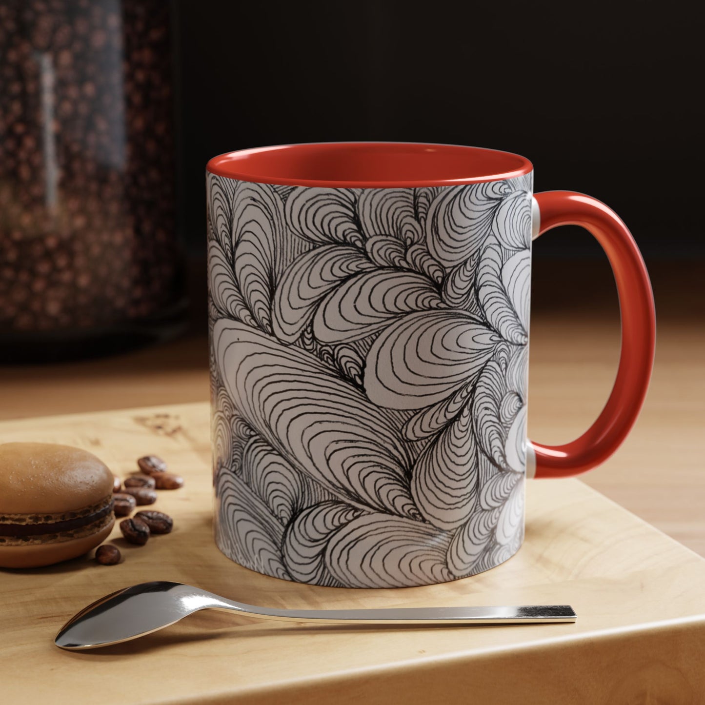 11oz/15oz Original Rough Line Art Coffee Mug