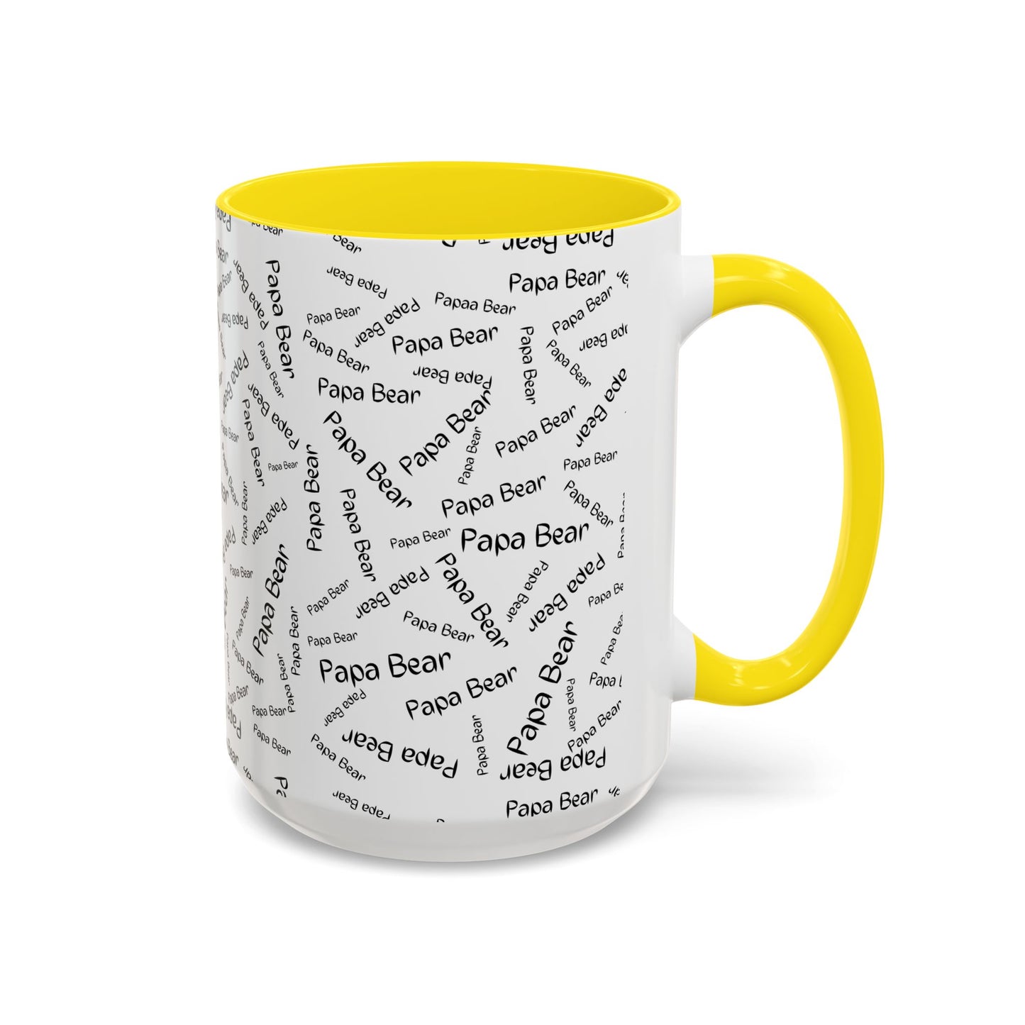 11oz/15oz Papa Bear Word Scramble Coffee Mug