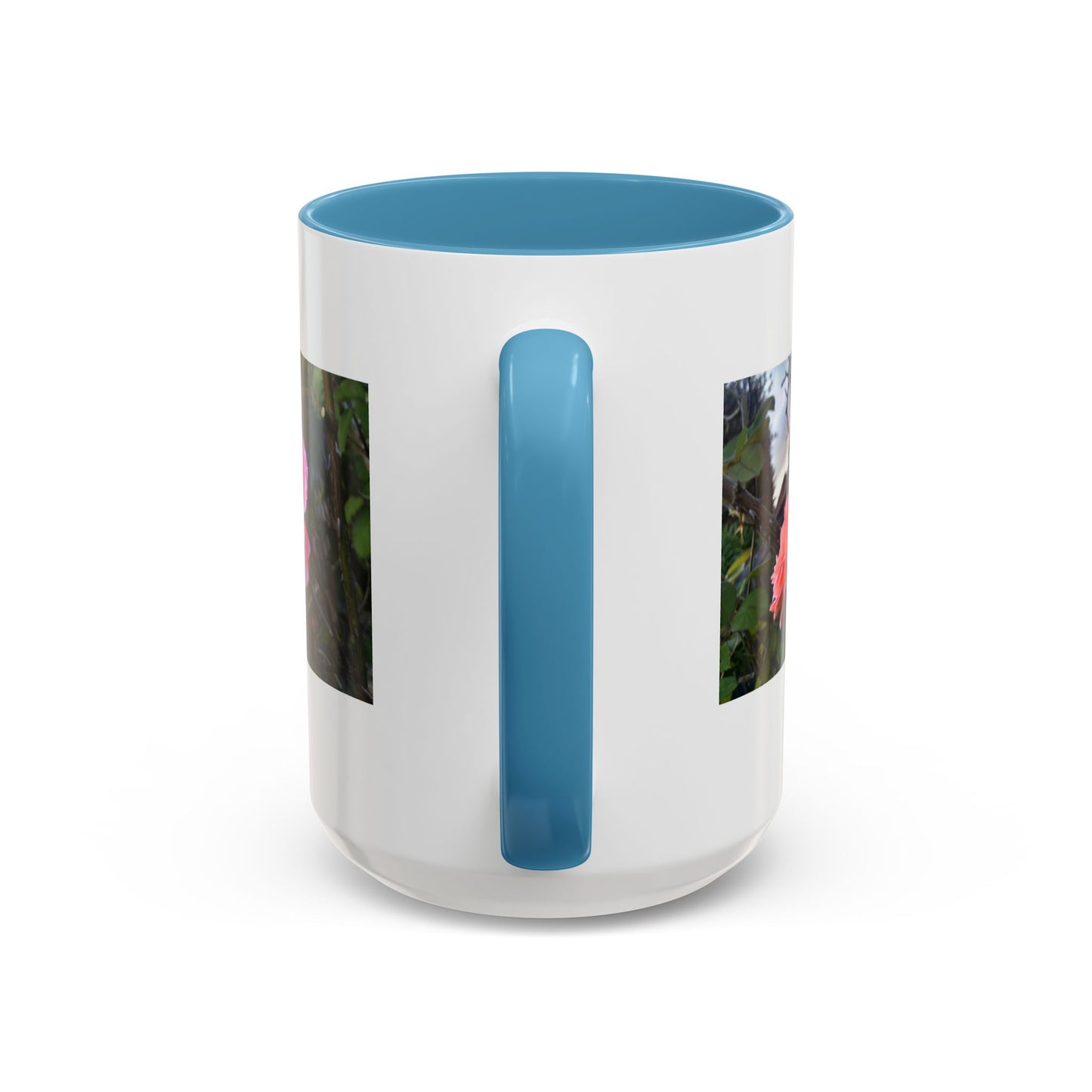 11oz/15oz Garden Themed Double Delight Rose Coffee Mug