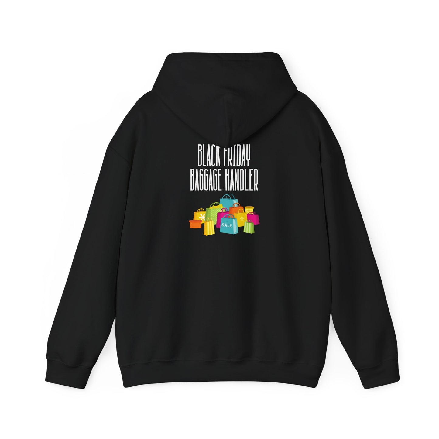 Unisex Heavy Blend™ Black Friday Christmas Sales Baggage Handler Shopping Sales Hooded Sweatshirt