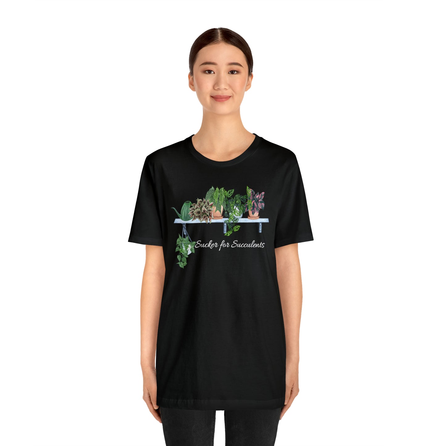 Unisex Gardening Themed T-Shirt Sucker for Succulents