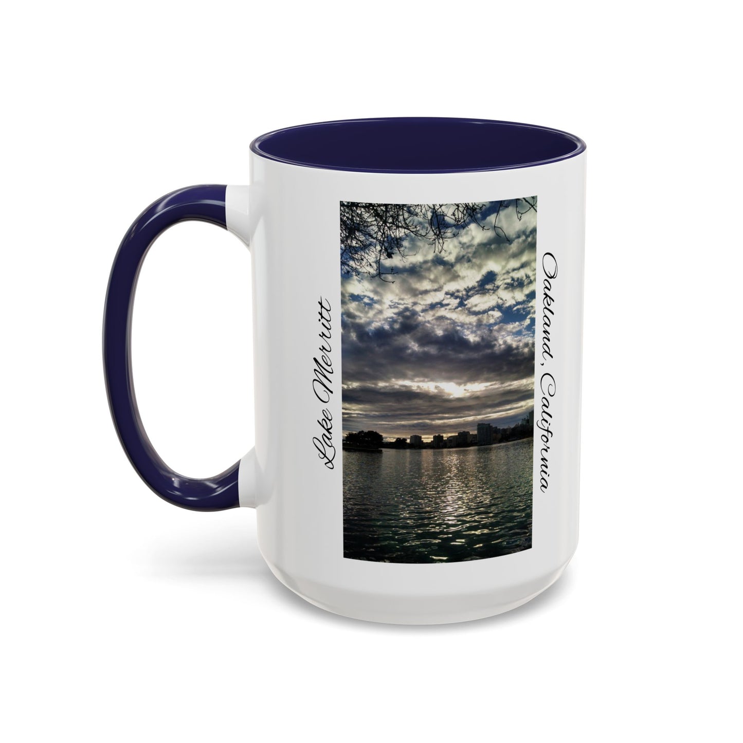 11oz/15oz Two Tone Lake Merritt, Oakland California San Francisco Bay Area Keepsake Coffee Mug