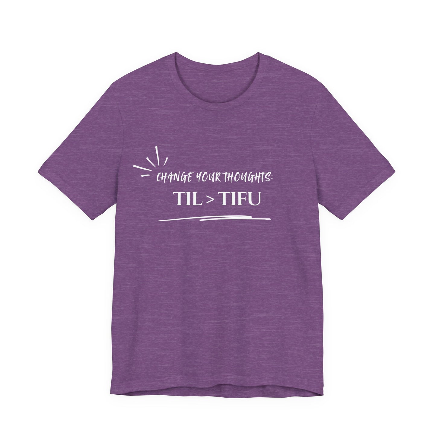 Unisex Self Love Positive Self Talk and Thoughts Mental Health Awareness and Positivity T-Shirt TIL>TIFU
