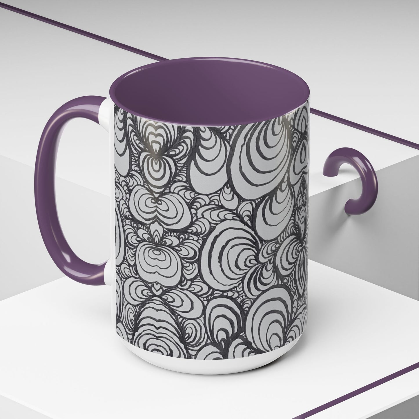11oz/15oz Original Line Art Mug - Puzzle Panels 1