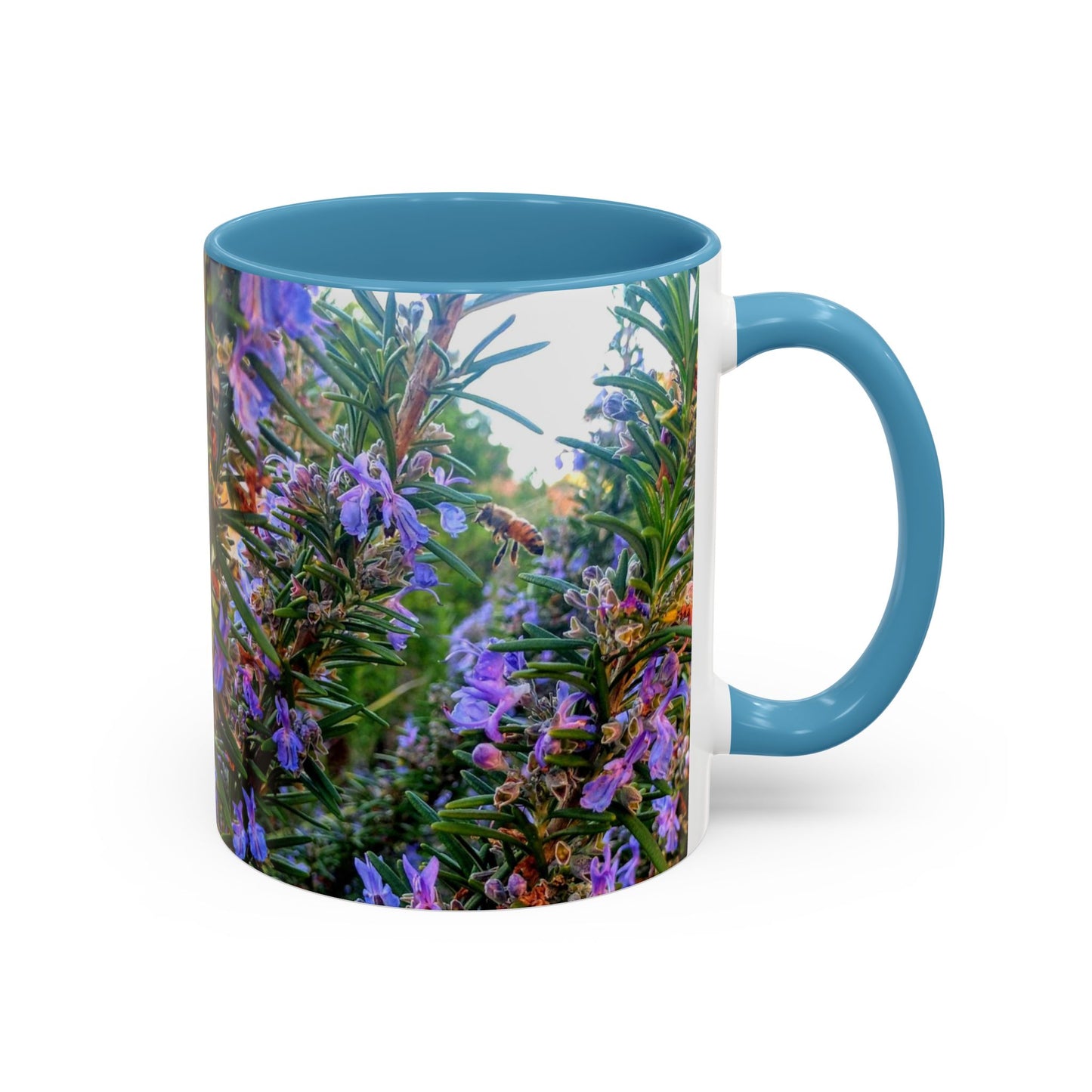 11oz/15oz Garden Themed Rosemary and Bee Pollinator Coffee Mug