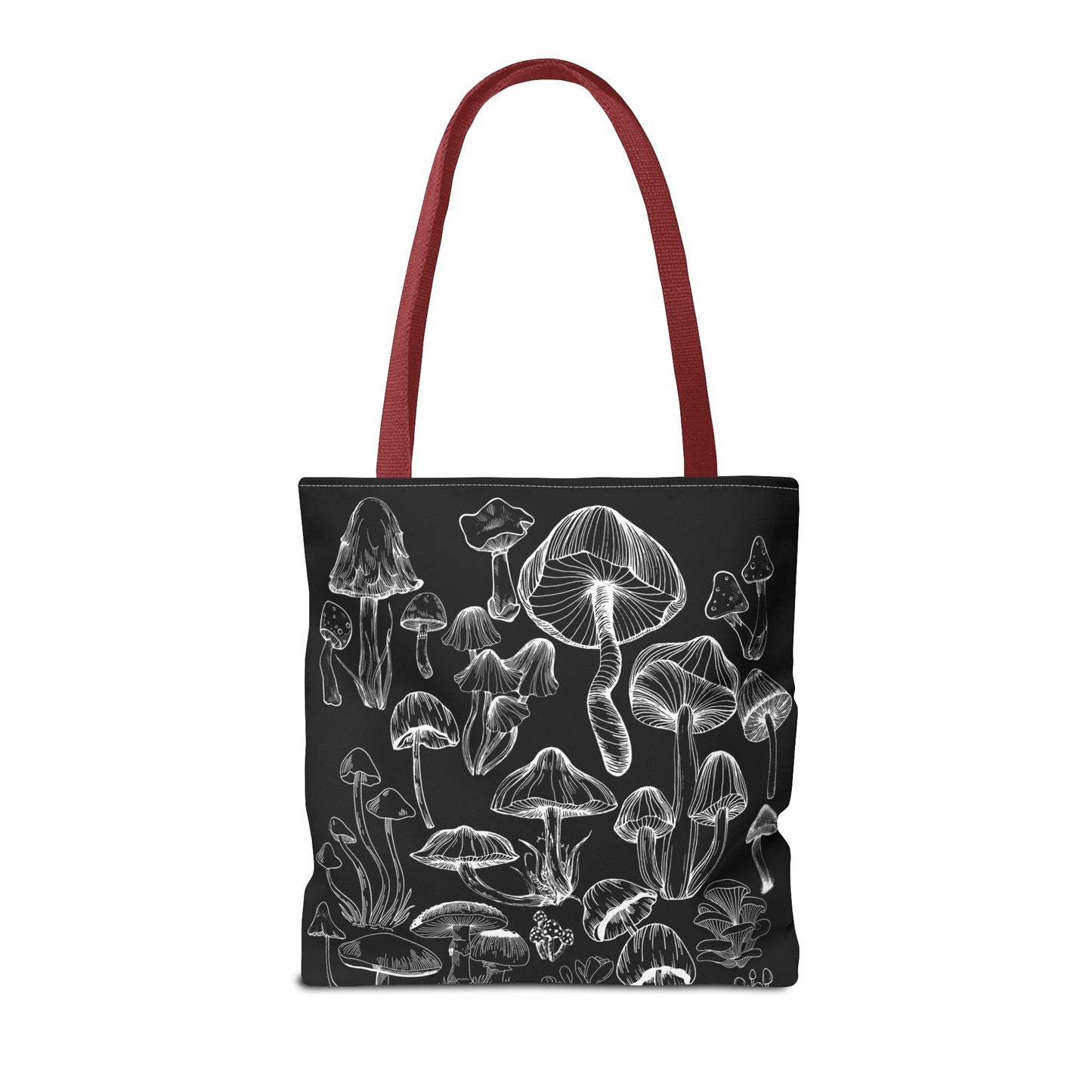 Unisex Mushroom Lover Fungi Print Toadstool Mycology Tote Bag