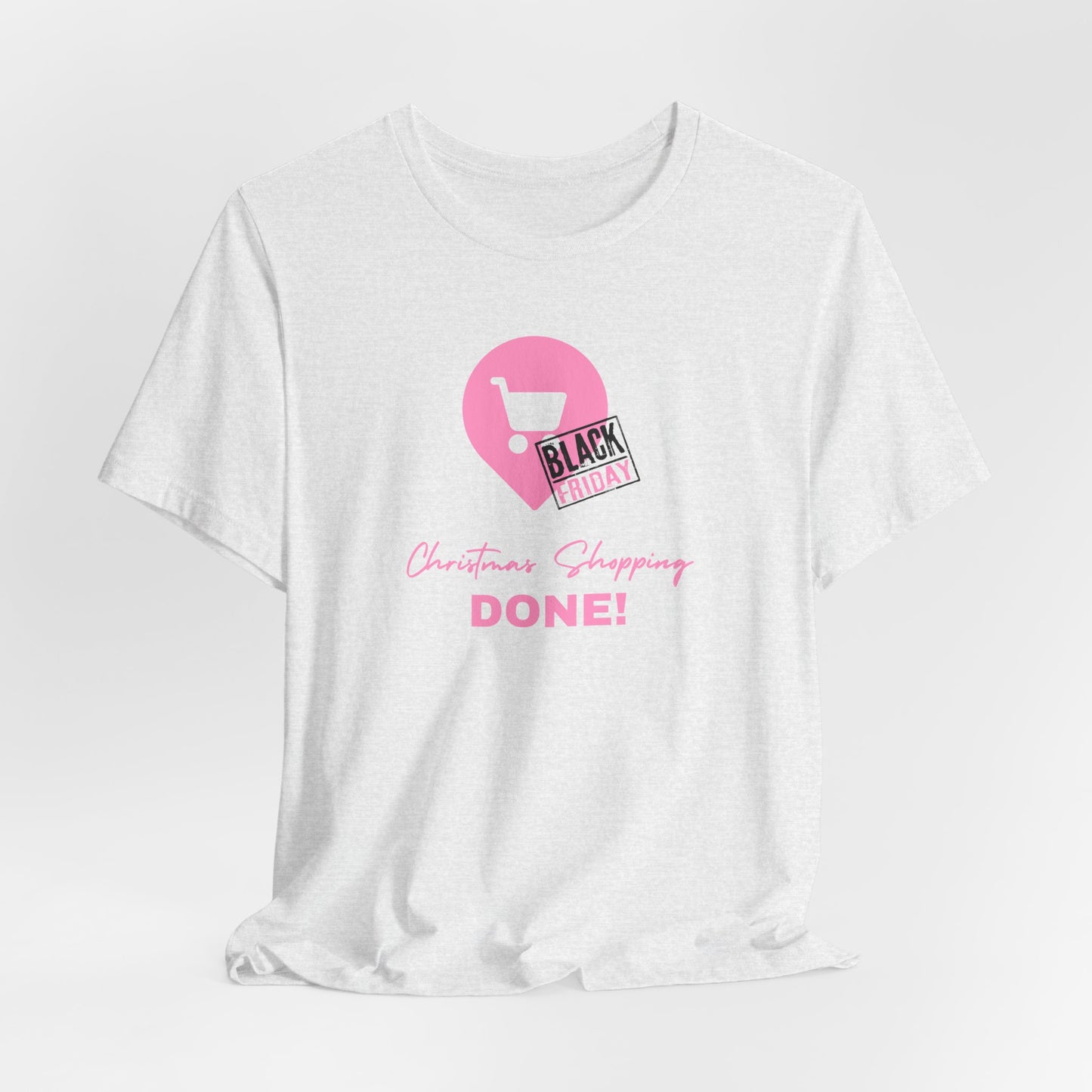Unisex Jersey Short Sleeve Black Friday Christmas Shopping T-Shirt