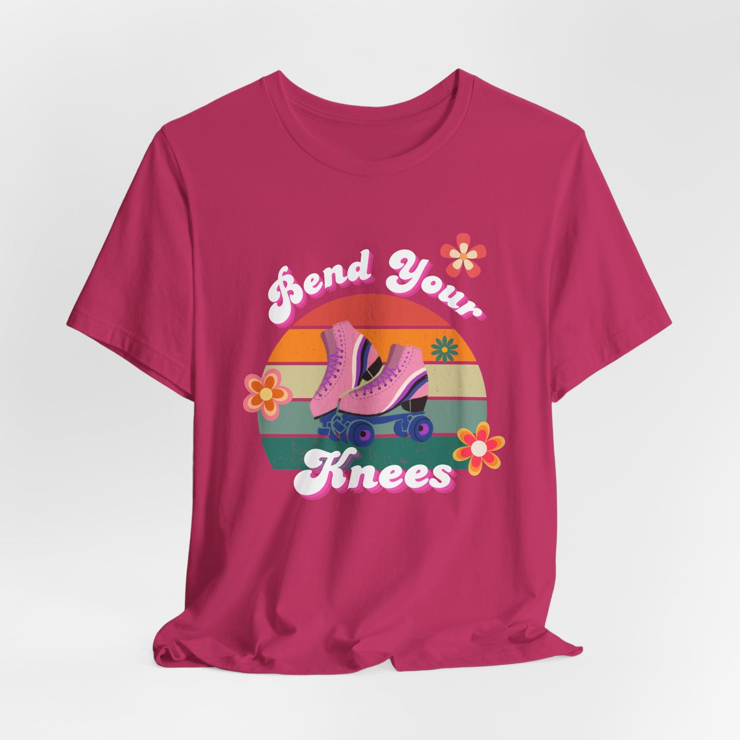 Unisex Retro Vibes Bend Your Knees Skater T-Shirt