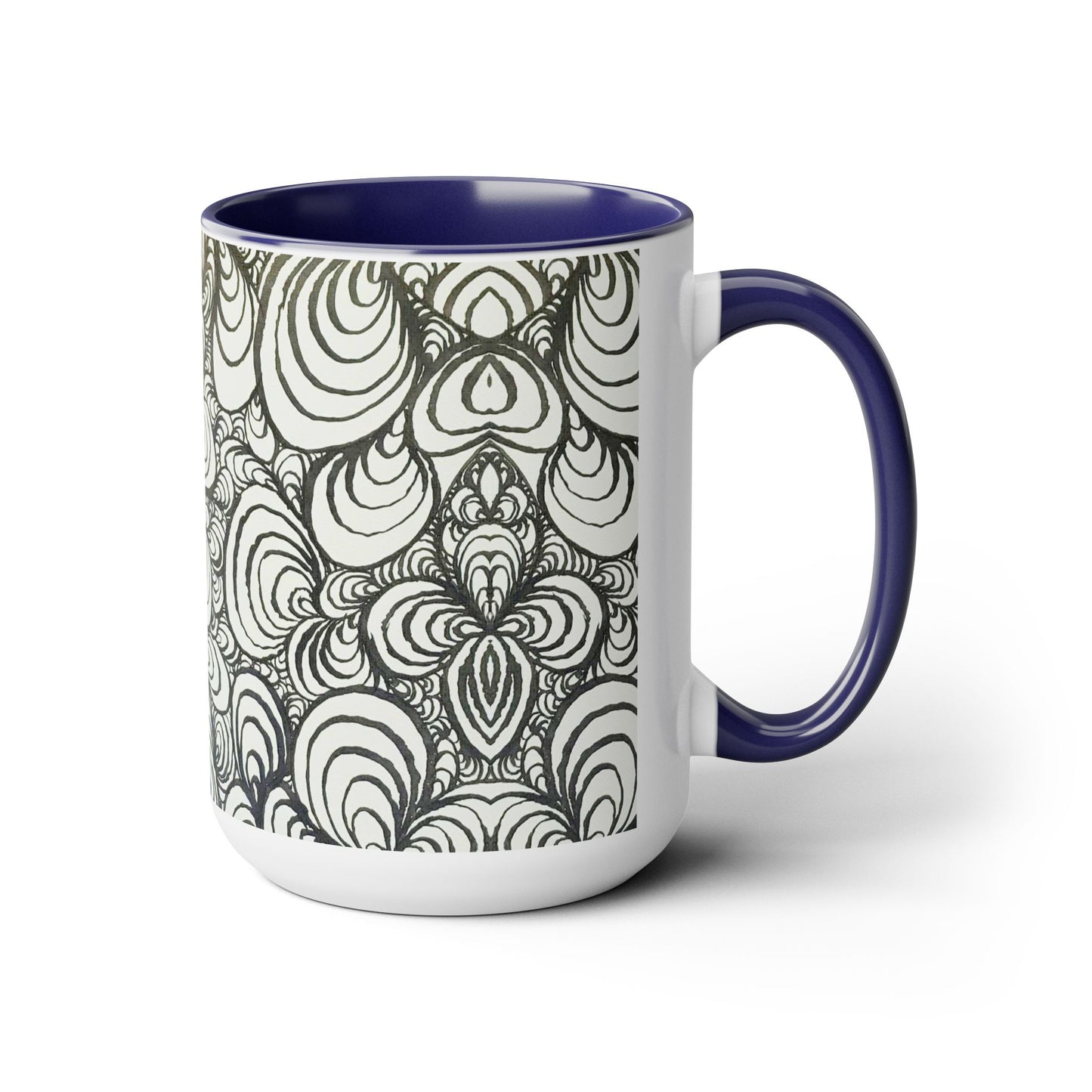 15oz Original Line Art Mug - Puzzle Panels 1