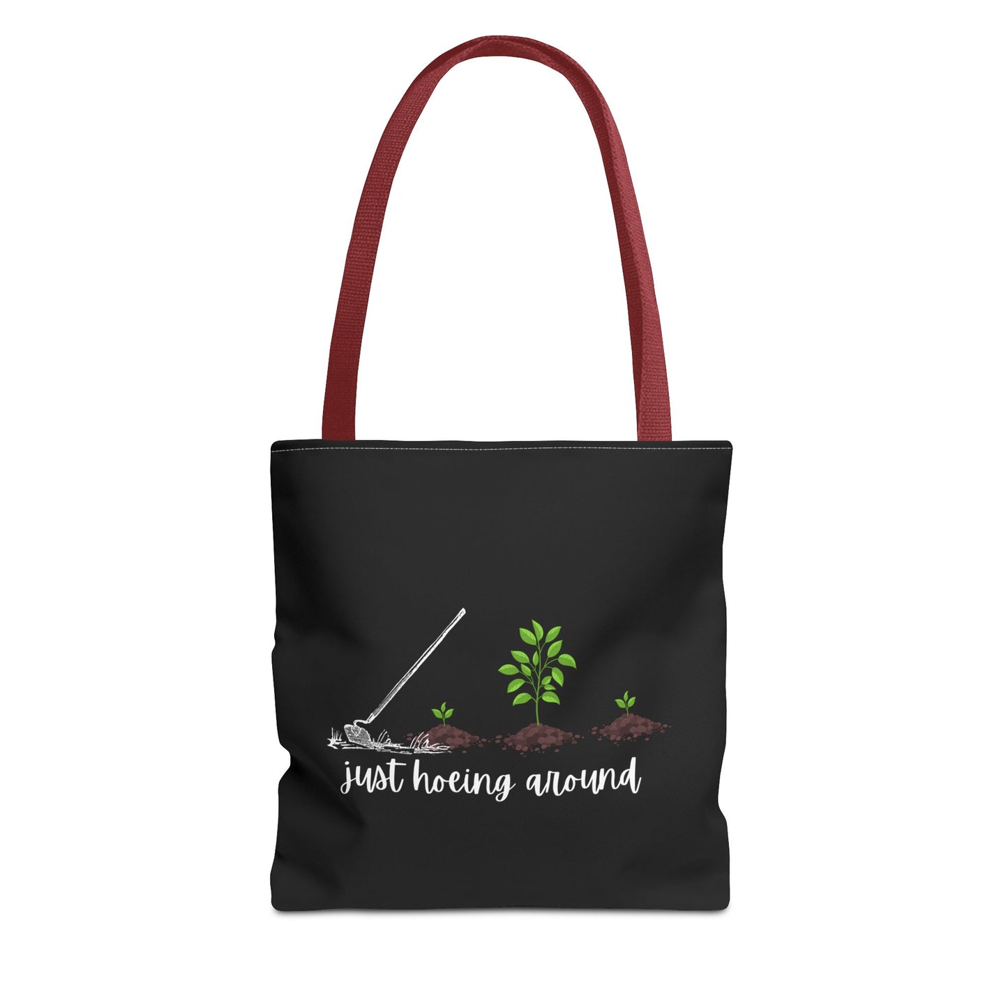 Unisex Just Hoeing Around Gardening Themed All Over Print Tote Bag