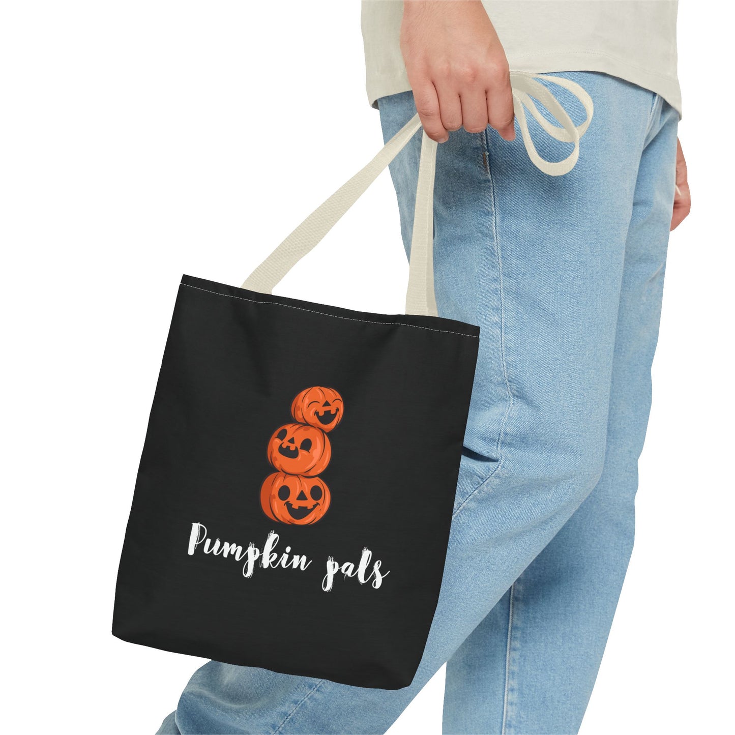 Halloween Tote Bag Gift for Spooky Season Trick or Treating Candy Bag Fall Themed Reusable Lunch Tote