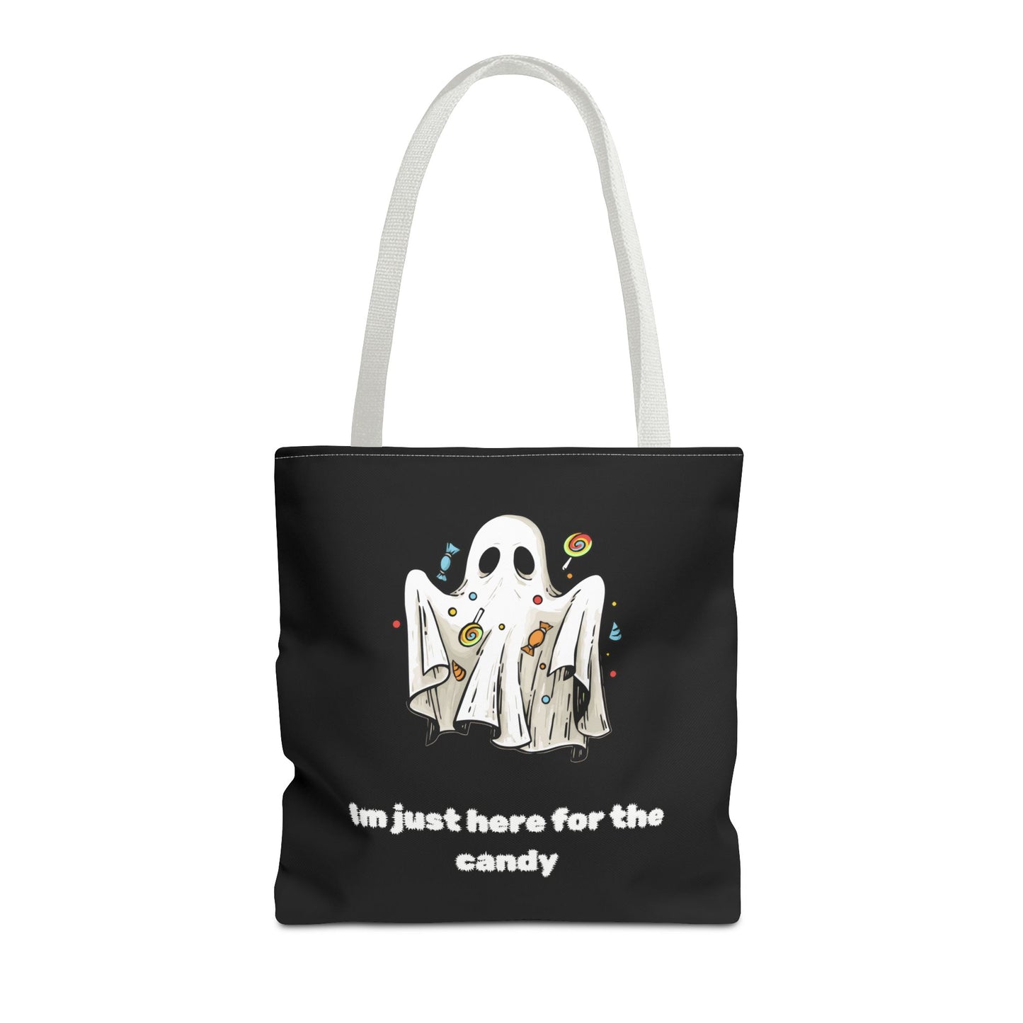 Cute Ghost Halloween Lover Spooky Season Trick or Treating Candy Bag Fall Themed Reusable Lunch Tote