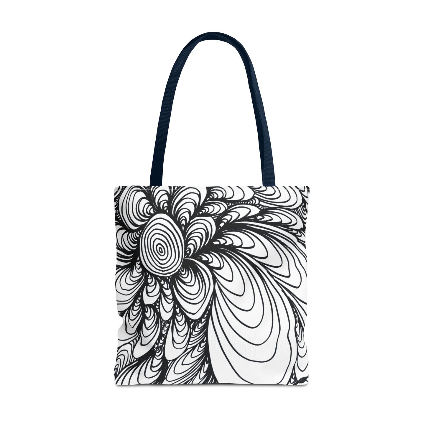 Unisex Original Doodle Art All Over Print Tote Bag - Apricots Noir
