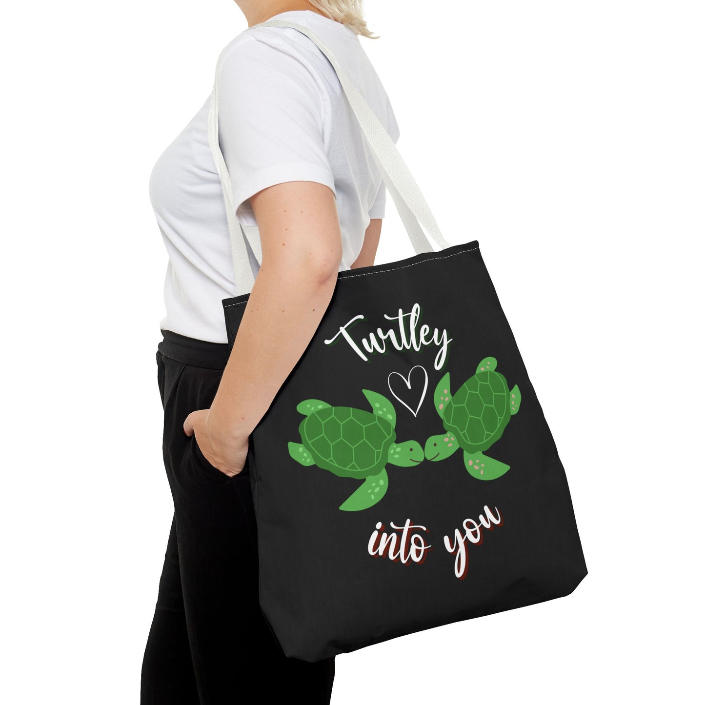 Unisex Cute Turtle Lover Turtley Into You Tote Bag