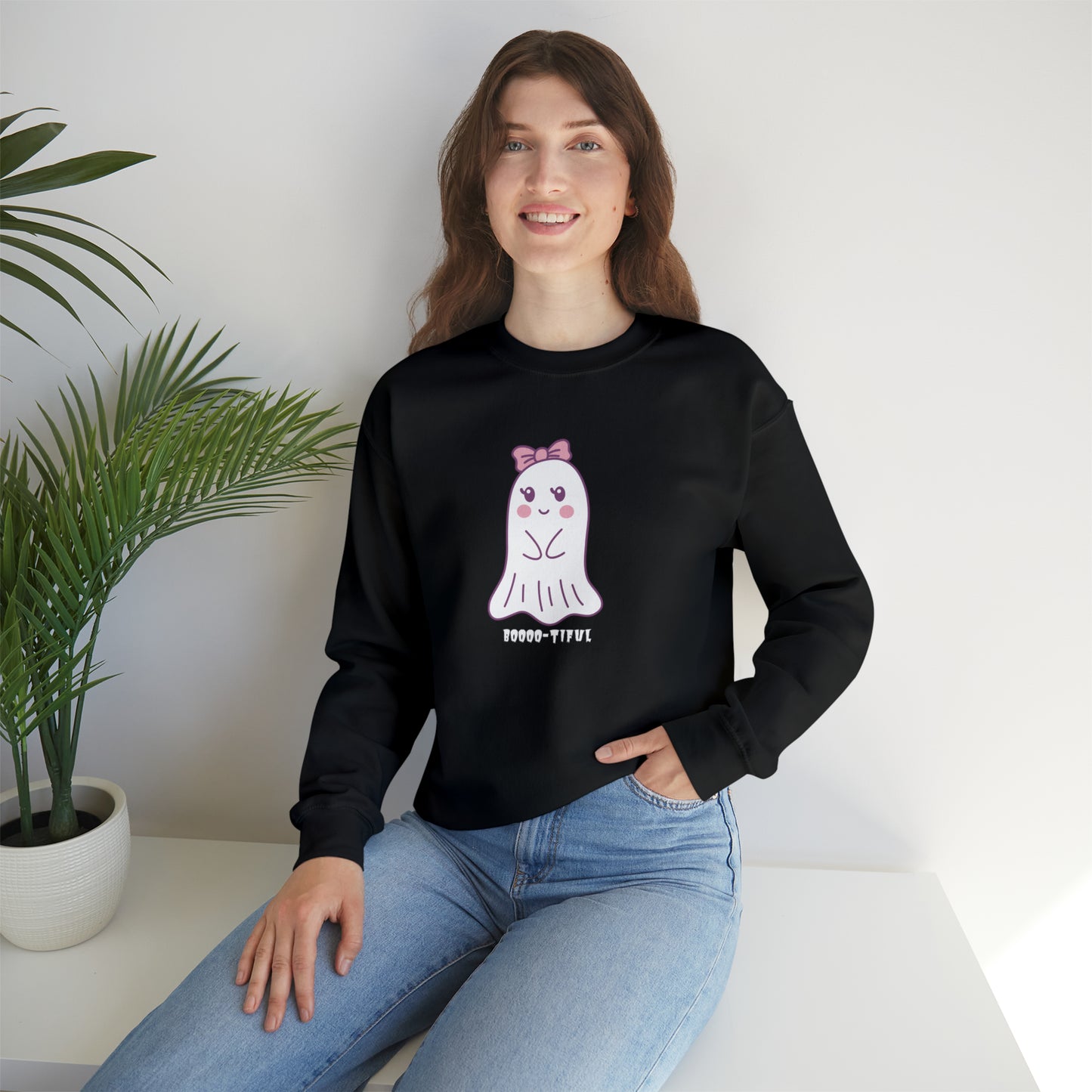 Unisex Cute Ghost Boooo-Tiful Fall Sweatshirt