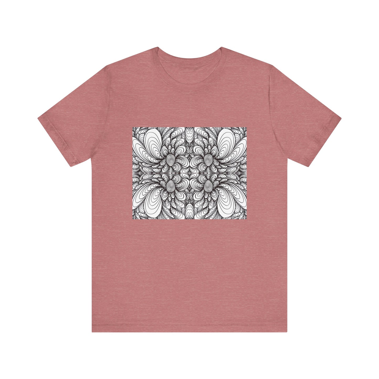 Unisex Original Line Art T-Shirt -Blooms