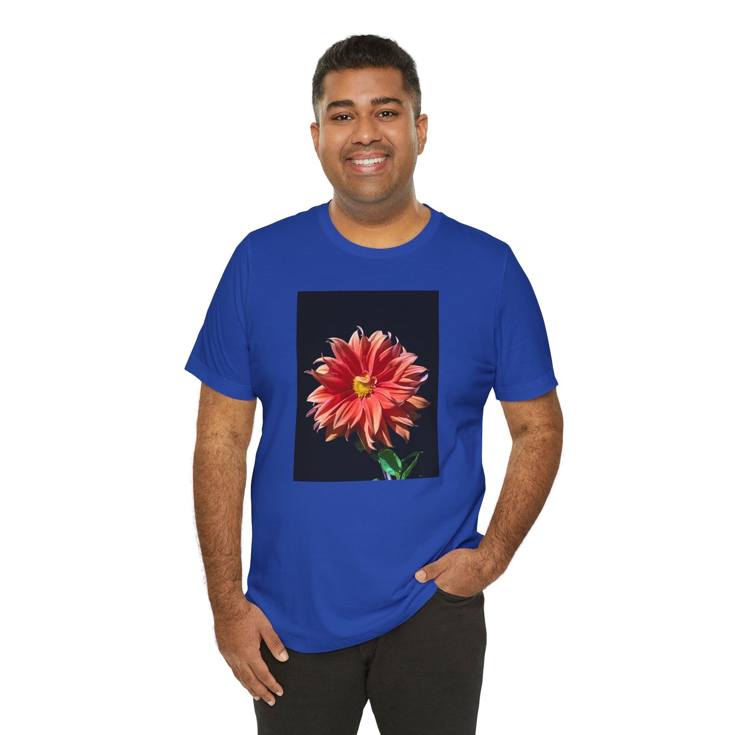 Unisex Jersey Short Sleeve Dahlia Flower T-Shirt