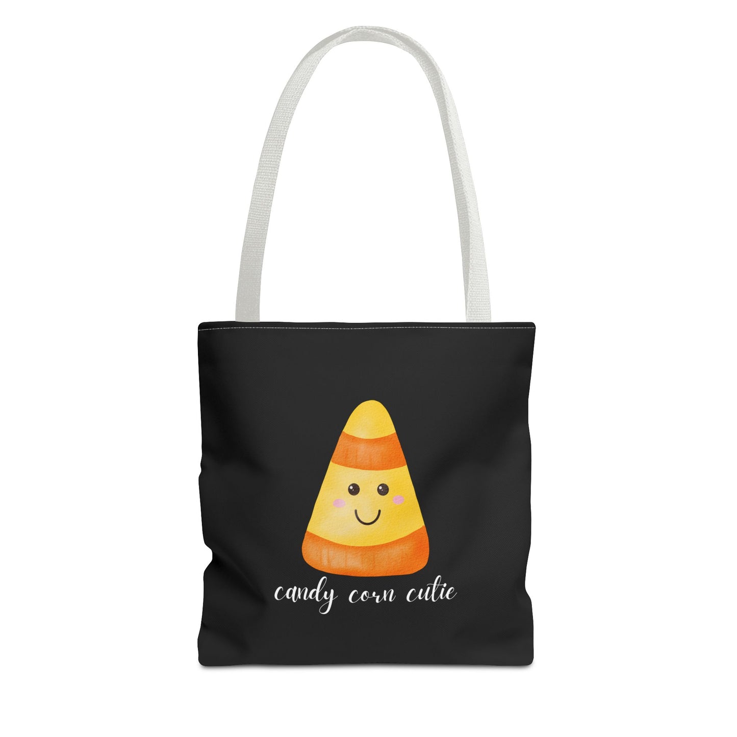 Cute Candy Corn Halloween Tote Bag Spooky Season Tote Trick or Treating Candy Bag Fall Themed Reusable Lunch Tote