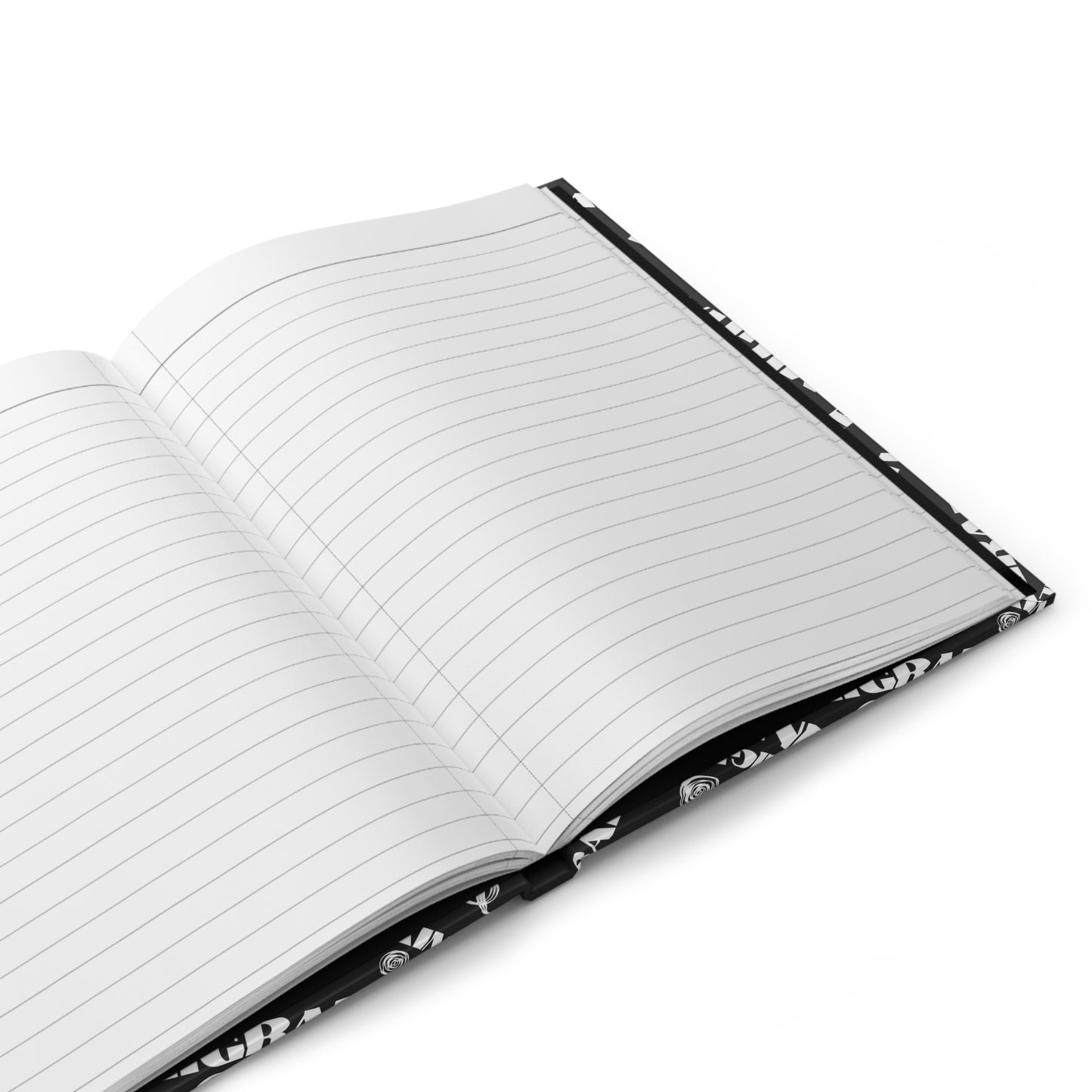 Hardcover Matte 150 Page Migraine Brain Word Scramble Journal - Black