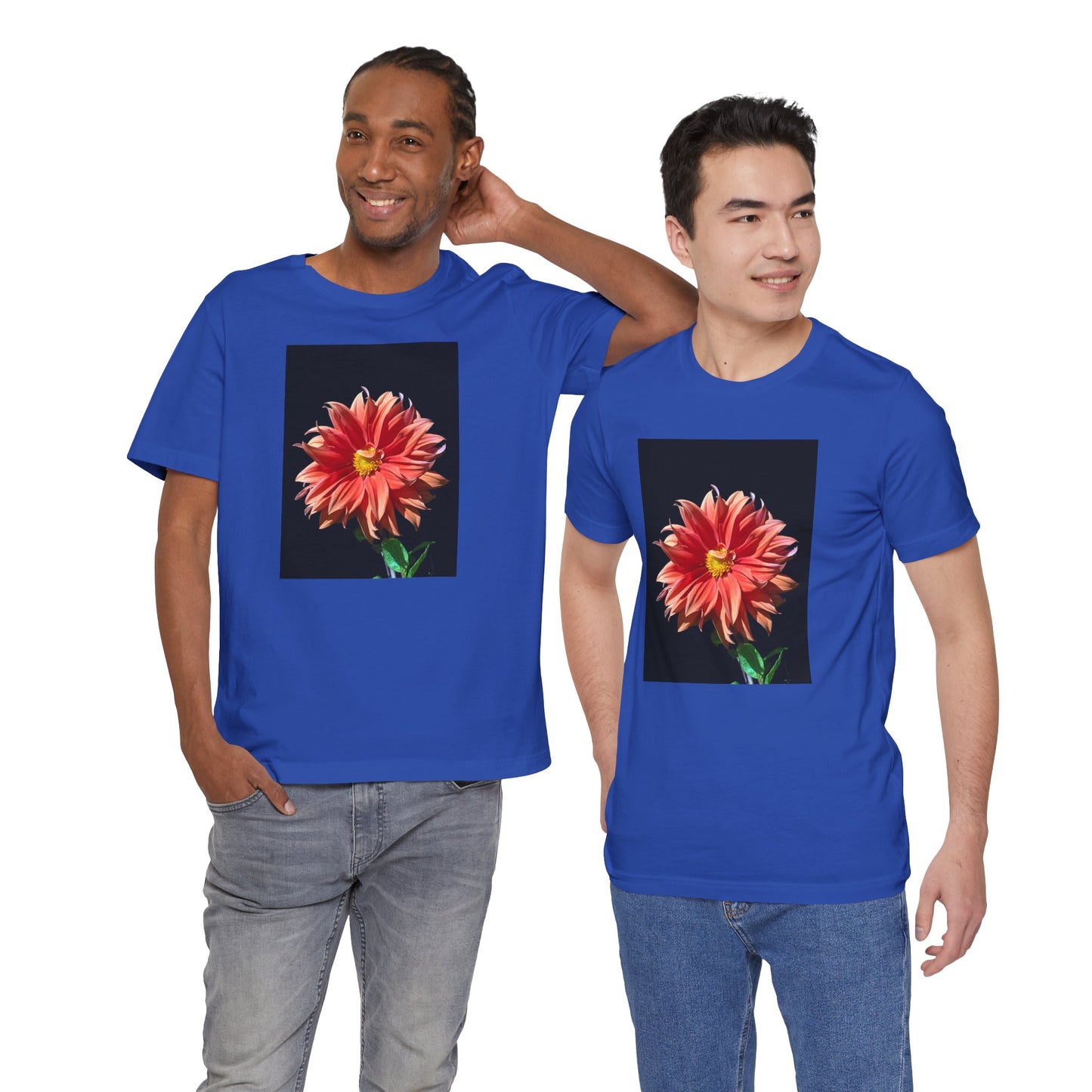 Unisex Jersey Short Sleeve Dahlia Flower T-Shirt