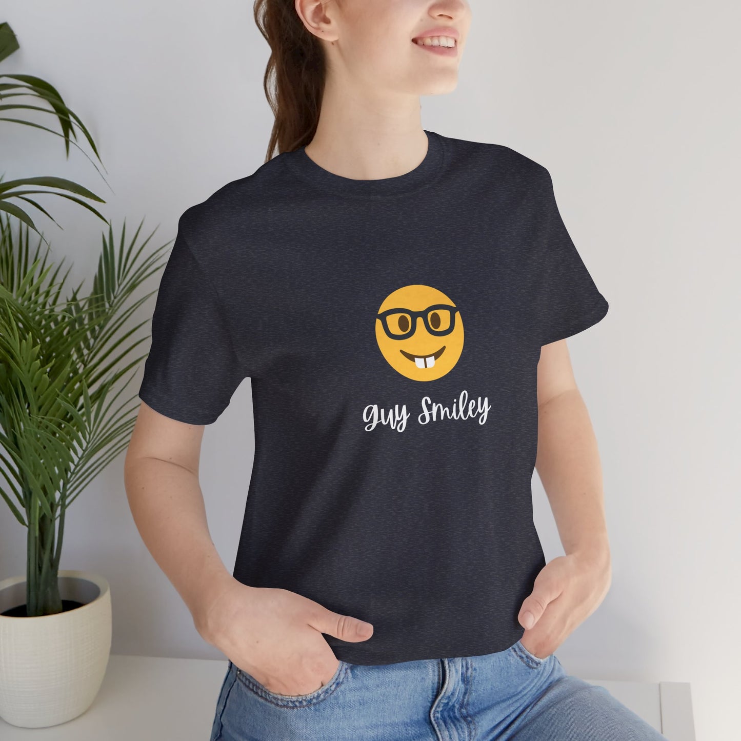 Unisex Jersey Short Sleeve Guy Smiley T-Shirt