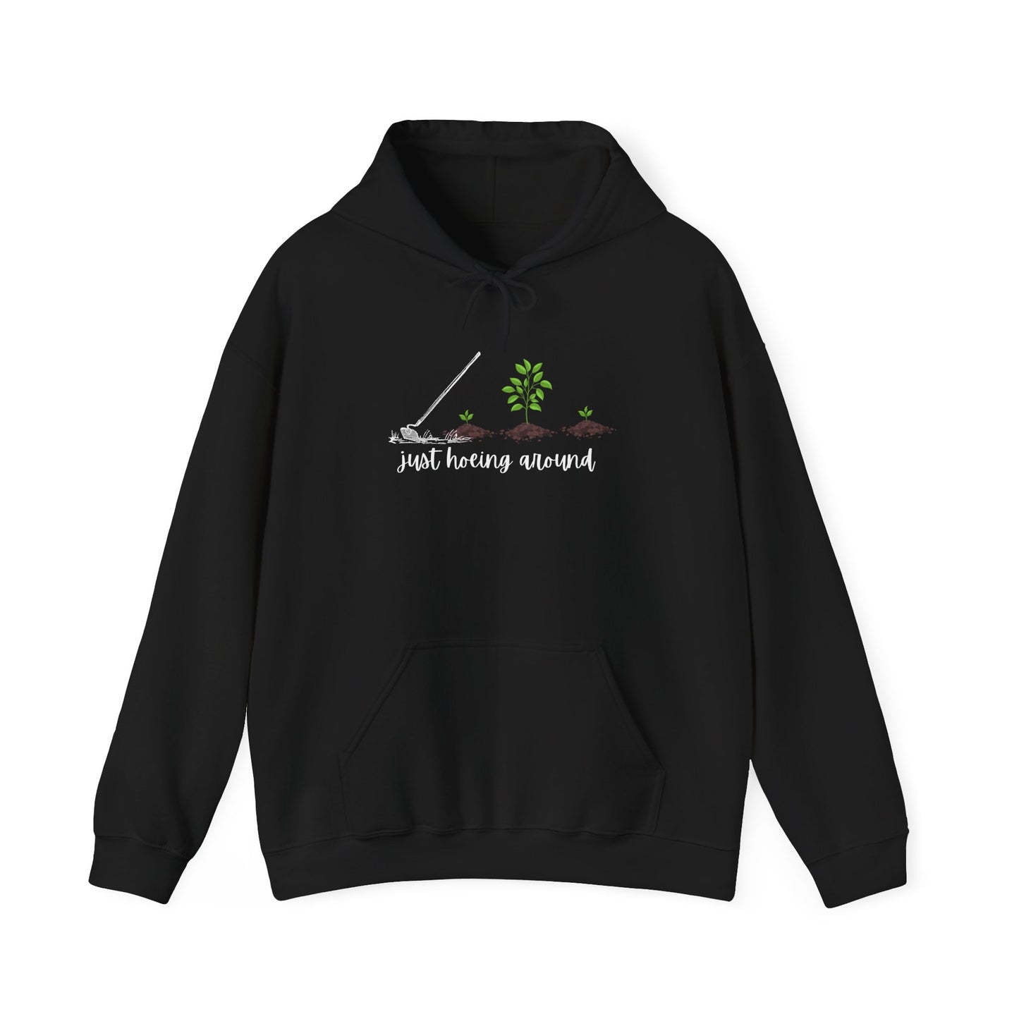 Unisex Heavy Blend™ Just Hoeing Around Gardening Hooded Sweatshirt