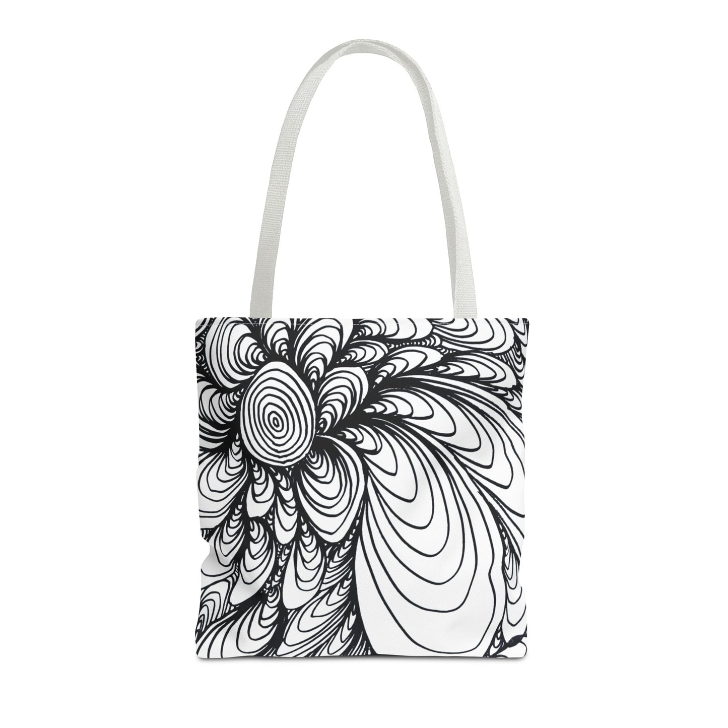 Unisex Original Doodle Art All Over Print Tote Bag - Apricots Noir