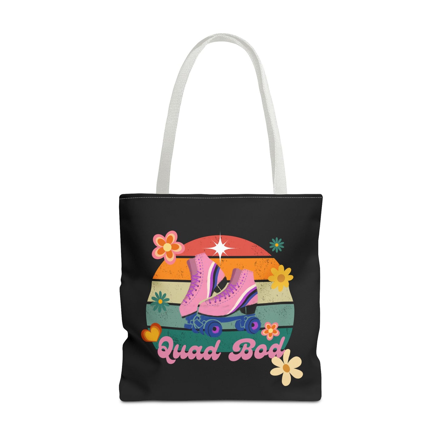 Unisex Retro Vibes Roller Skate Quad Bod Tote Bag