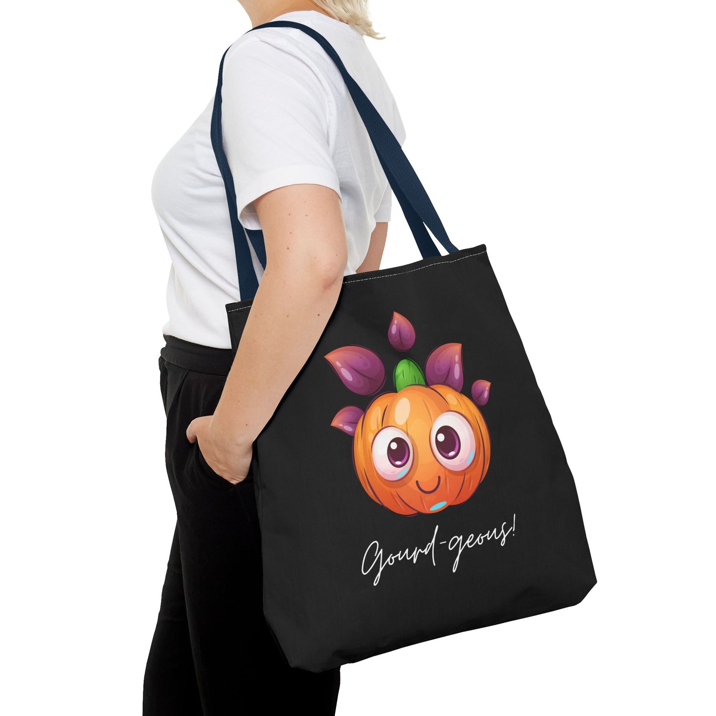 Cute Halloween Pumpkin Tote Spooky Season Tote Trick or Treating Candy Fall Themed Reusable Lunch Tote