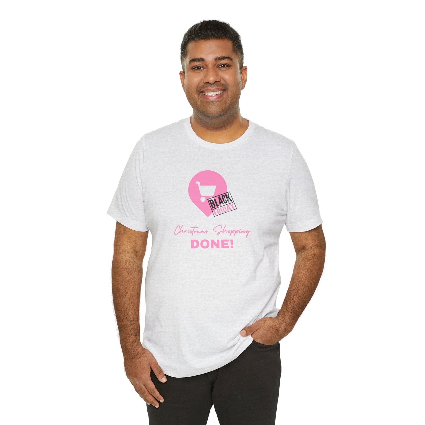 Unisex Jersey Short Sleeve Black Friday Christmas Shopping T-Shirt