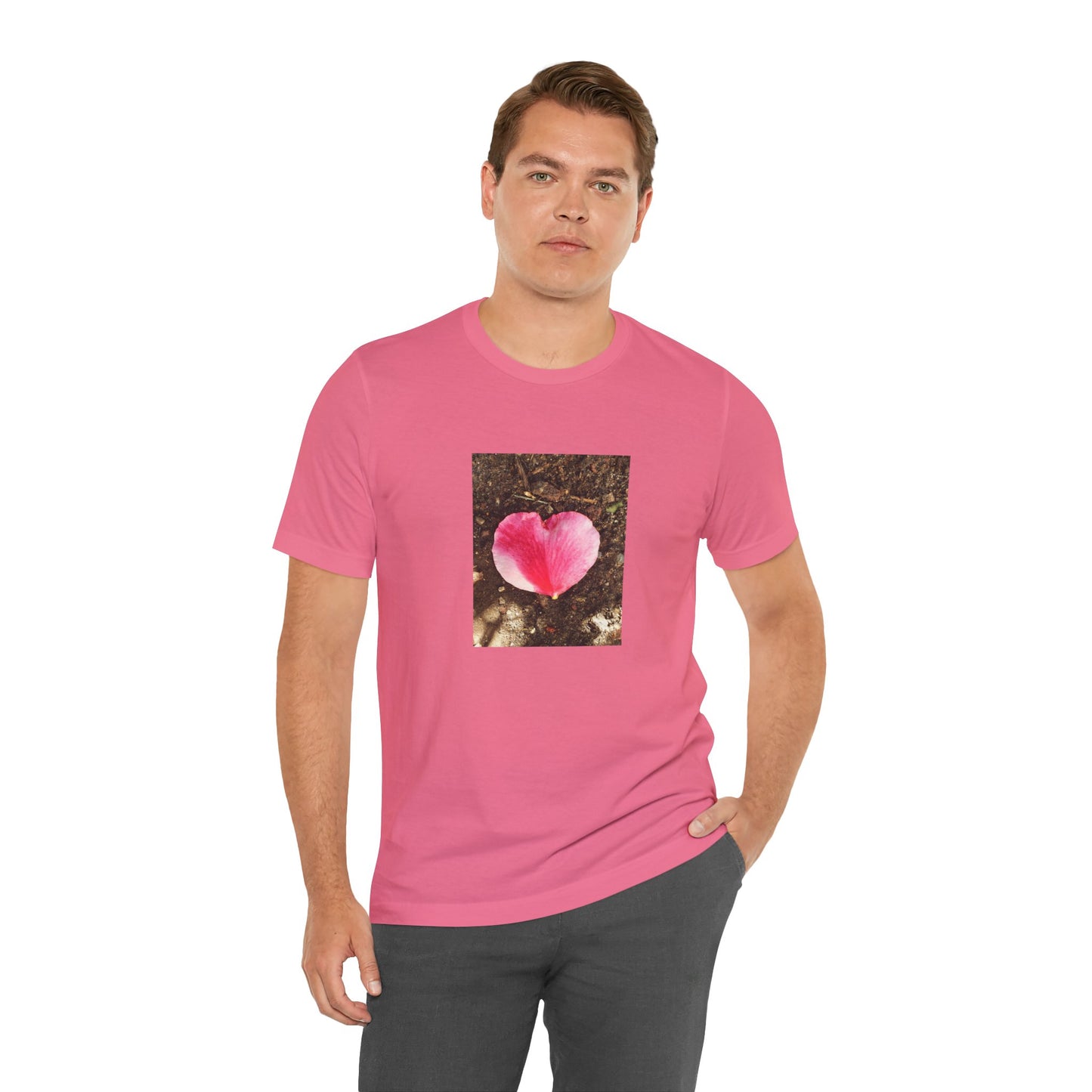 Unisex Jersey Short Sleeve Double Delight Rose Petal T-Shirt