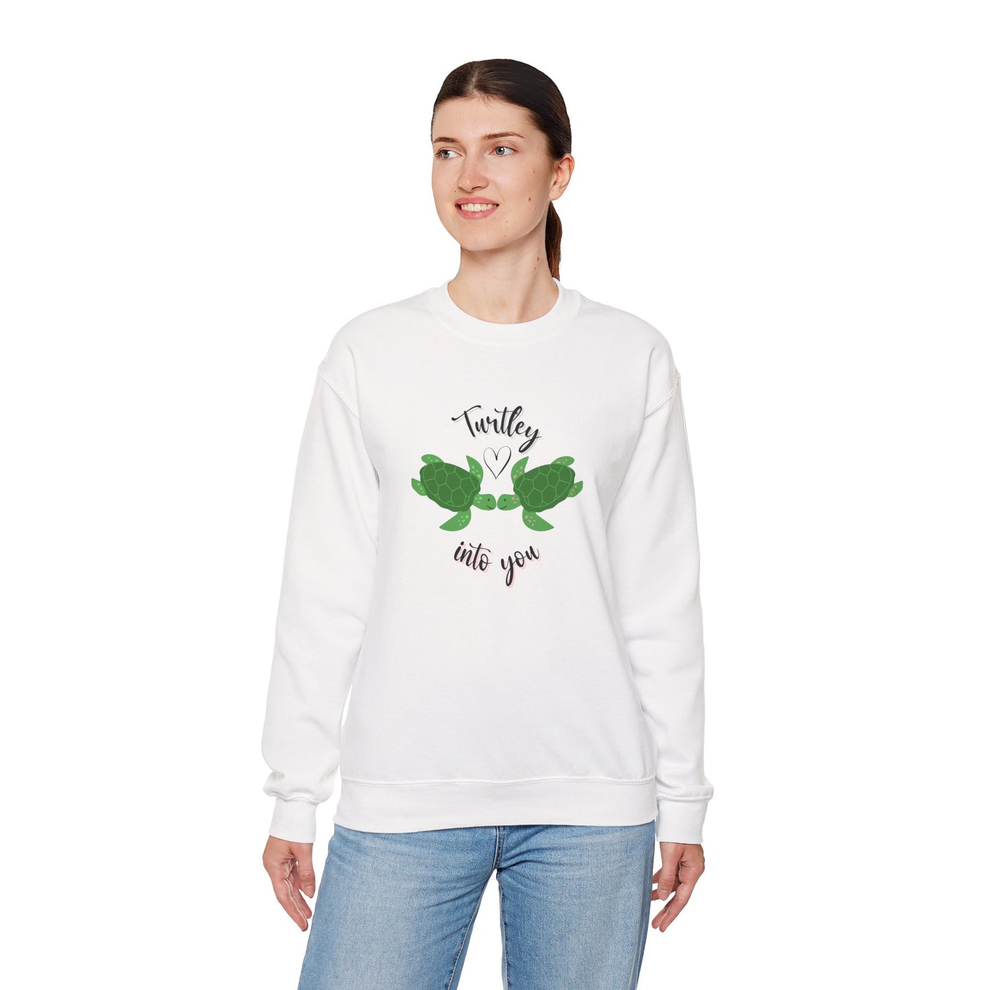 Unisex Cute Turtle Lover Turtley Into You Sweatshirt