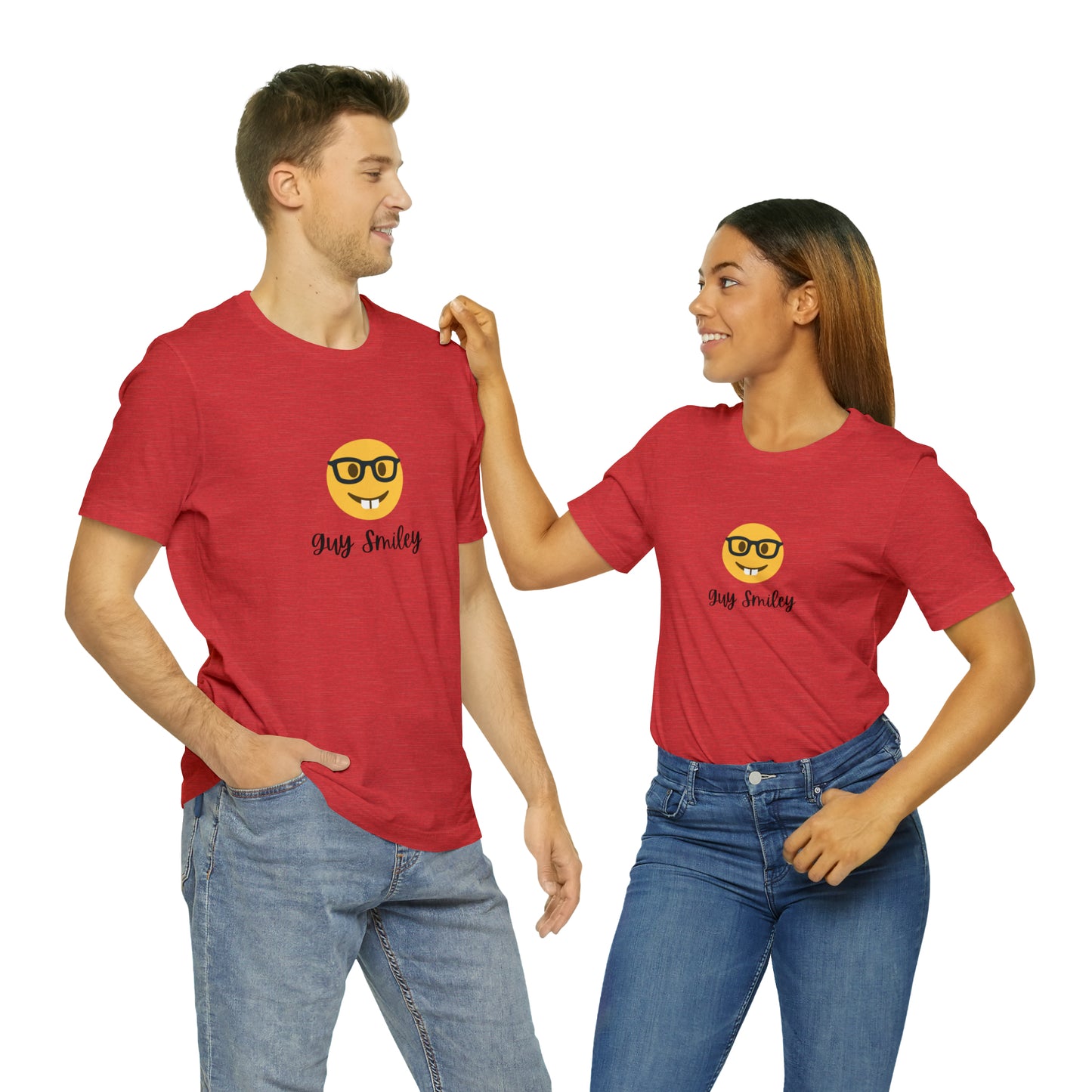 Unisex Jersey Short Sleeve Guy Smiley T-Shirt