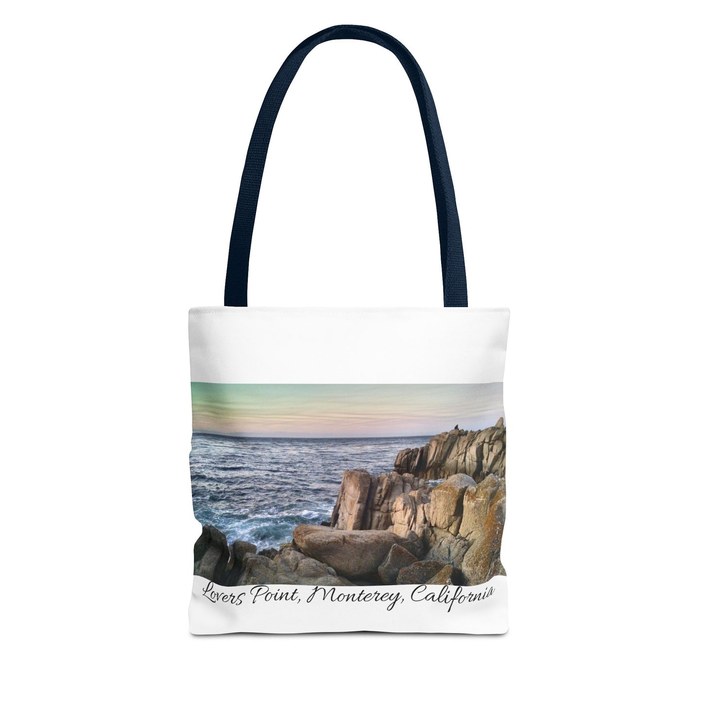 Unisex Travel Tote Bag Monterey California Scenic View Lovers Point Bay Area Keepsake Tote Bag Ocean View Nature Inspired Travel Gift Idea