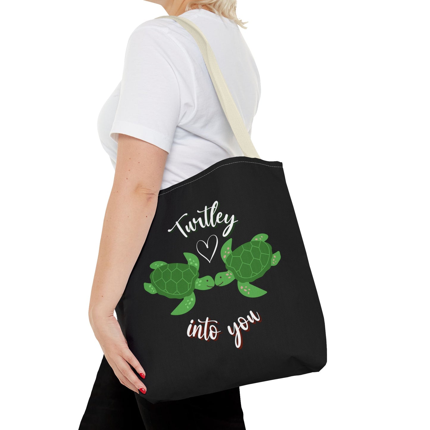 Unisex Cute Turtle Lover Turtley Into You Tote Bag