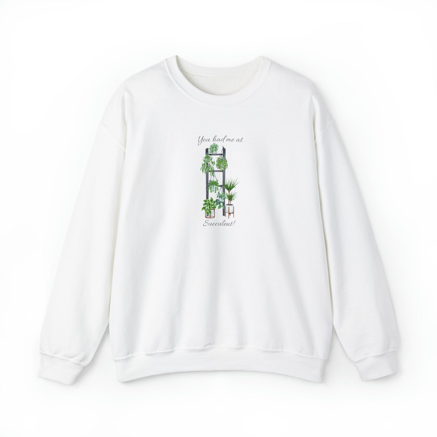 Unisex Garden Themed Succulent Sweatshirt