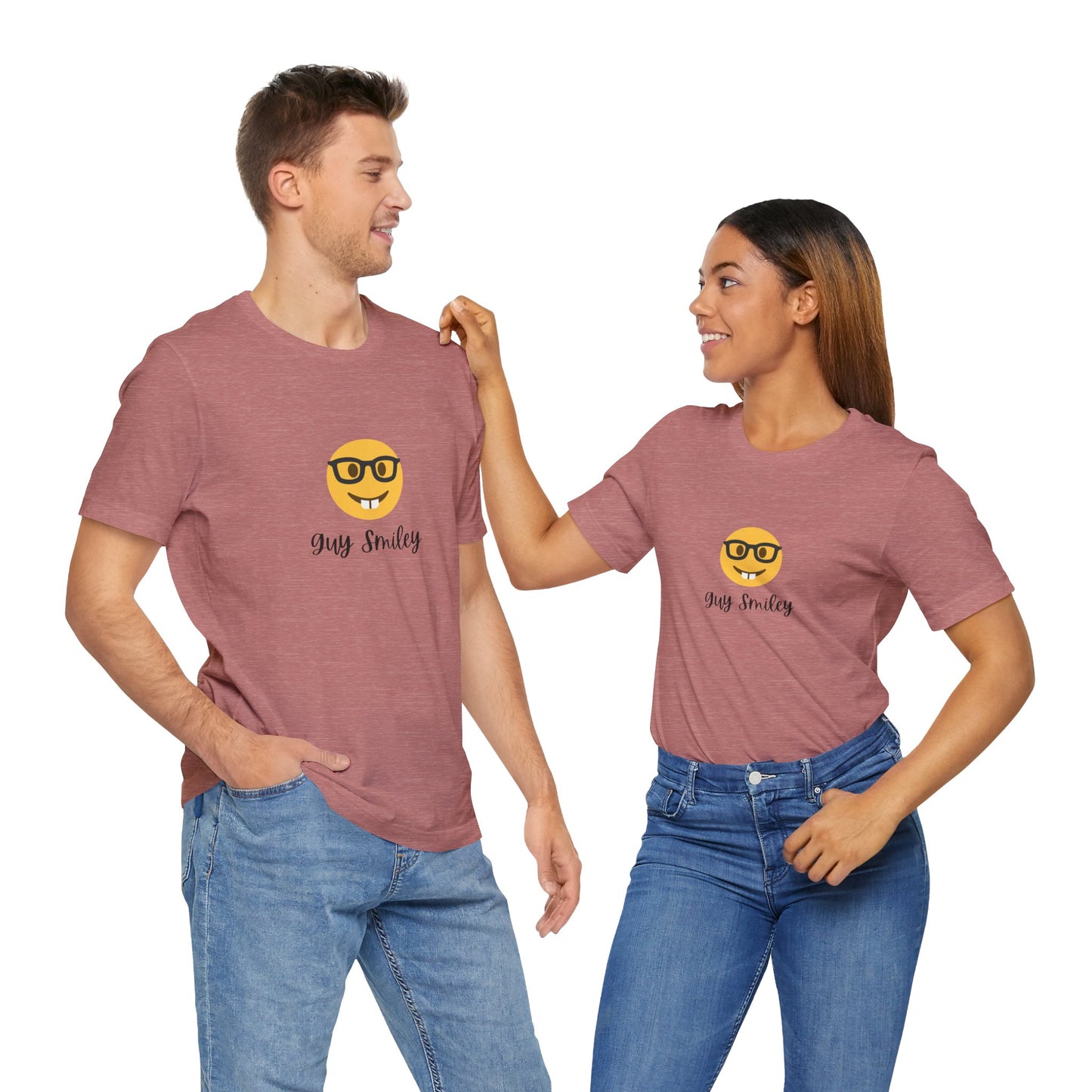 Unisex Jersey Short Sleeve Guy Smiley T-Shirt
