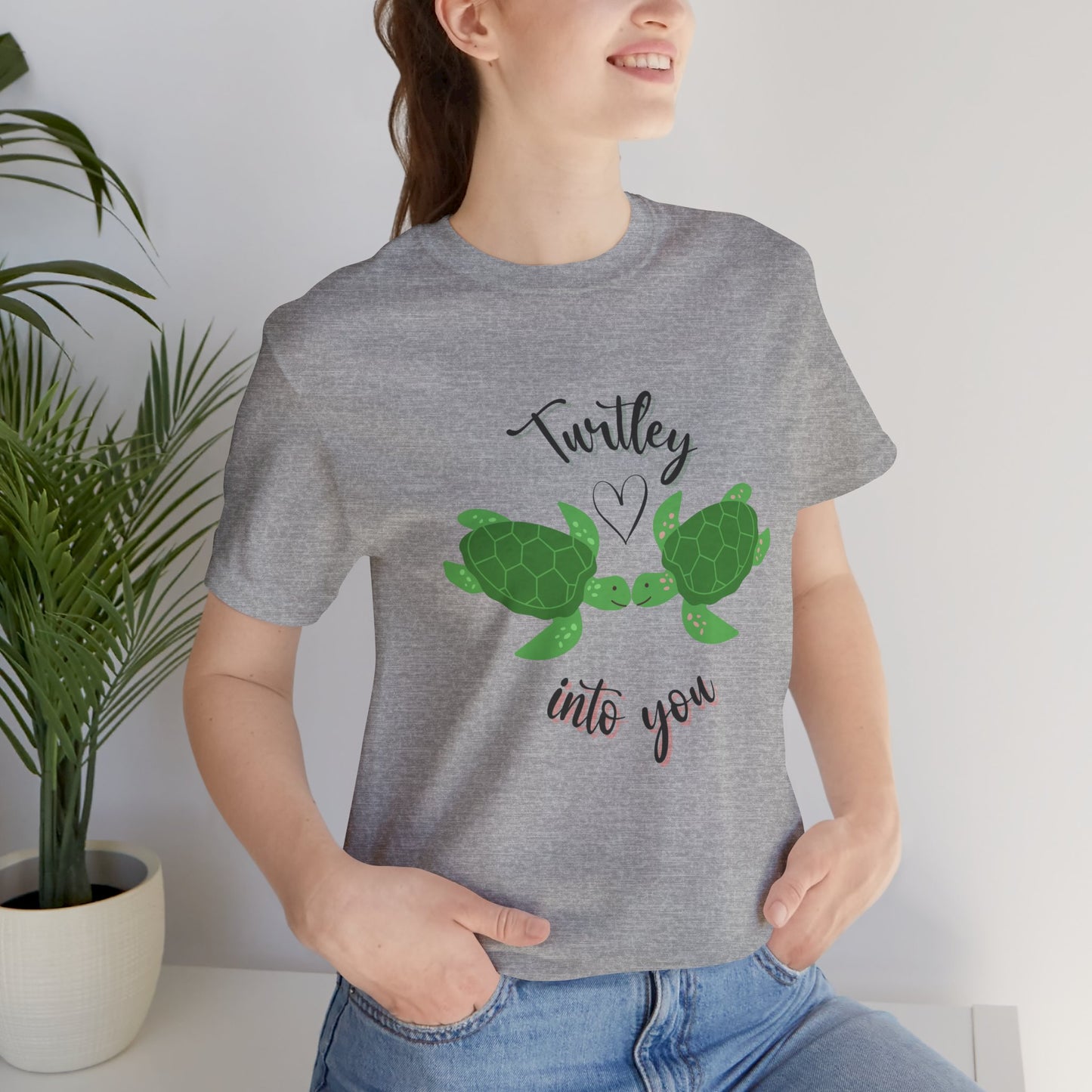 Unisex Cute Turtle Lover Turtley Into You T-Shirt