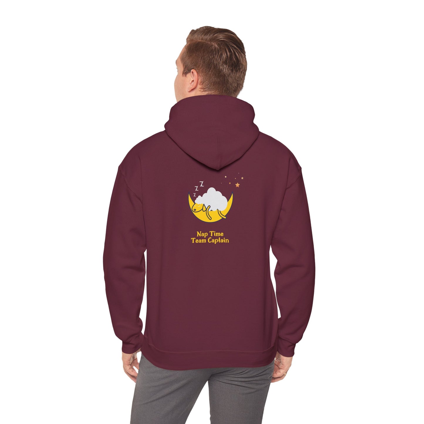 Unisex Heavy Blend™ Nap Time Team Captain Hooded Sweatshirt