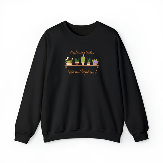 Unisex Garden Themed Container Garden Team Captain Sweatshirt