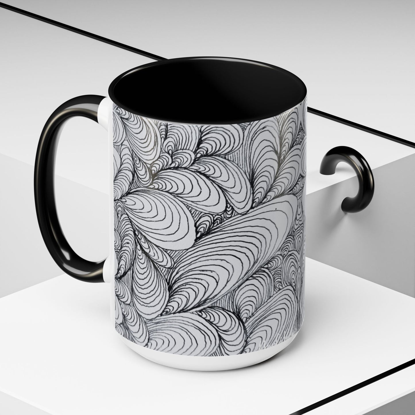 11oz/15oz Original Rough Line Art Coffee Mug