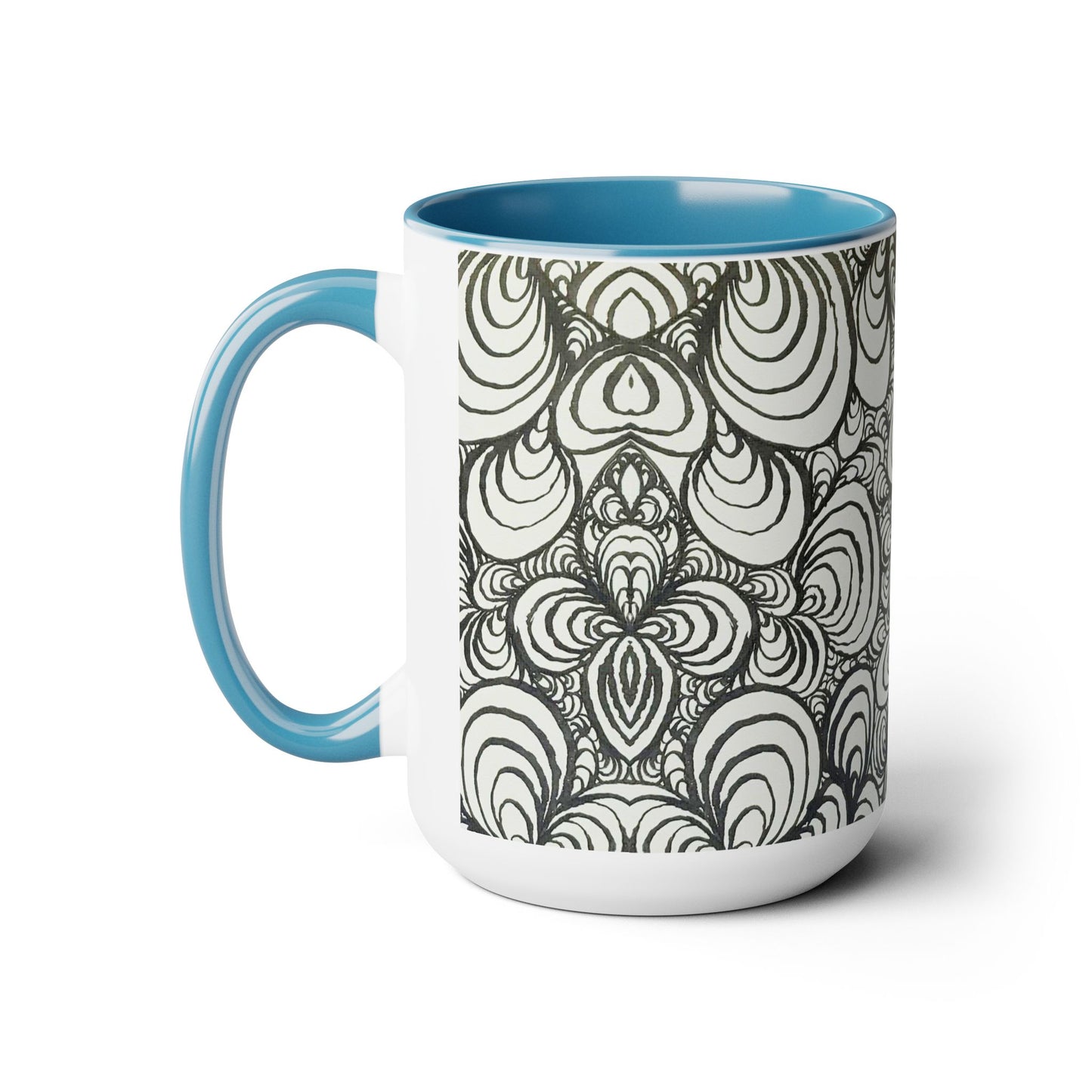 15oz Original Line Art Mug - Puzzle Panels 1