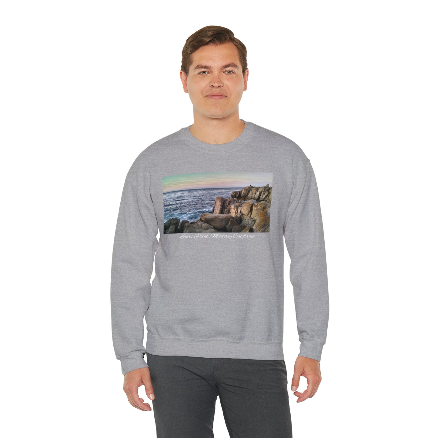 Unisex Landscape Sweatshirt Lovers Point, San Francisco Bay Area, Monterey, Monterey California, California