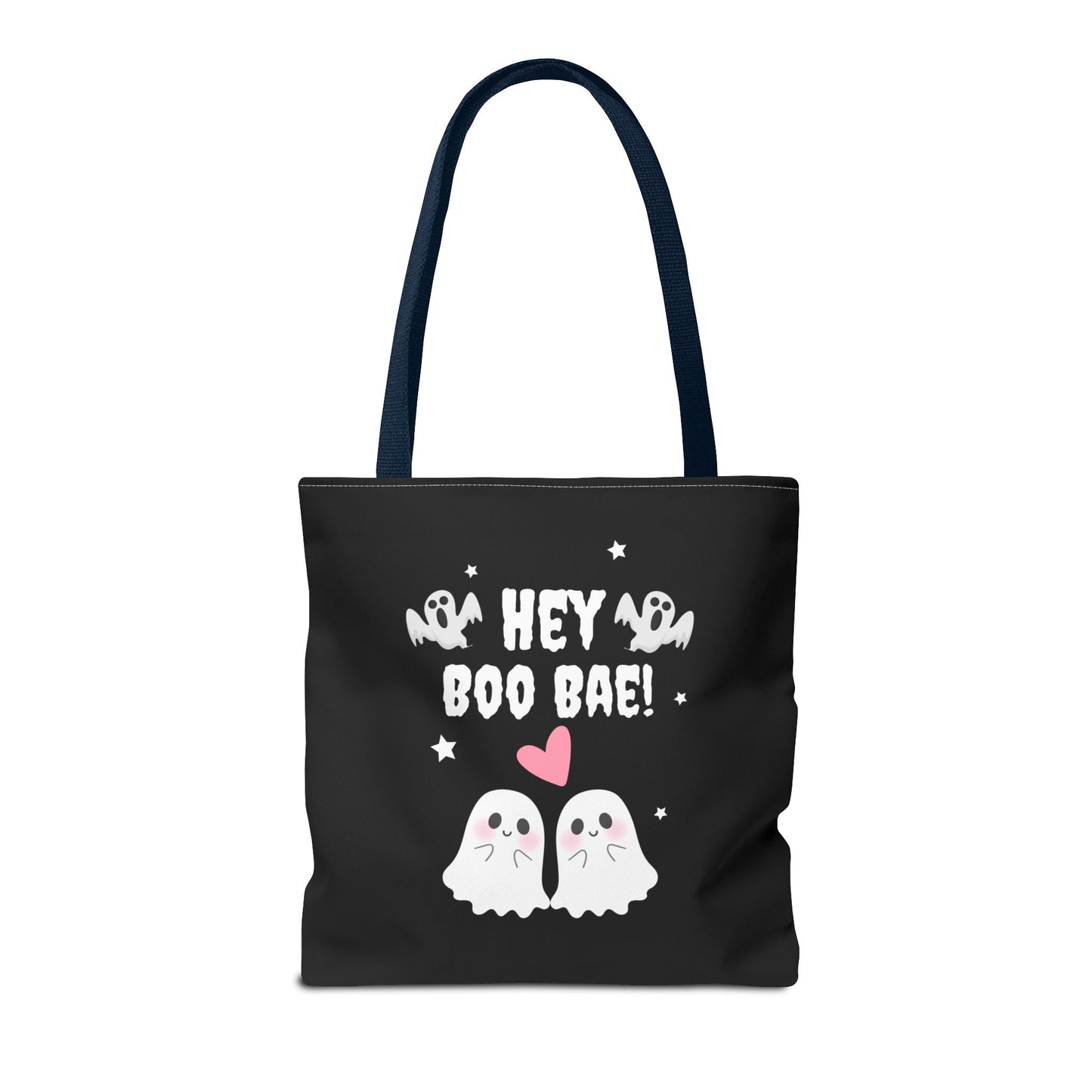 Cute Ghost Couple Boo Bae Halloween Fall Spooky Season Trick or Treating Candy Bag Reusable Halloween Lunch Bag