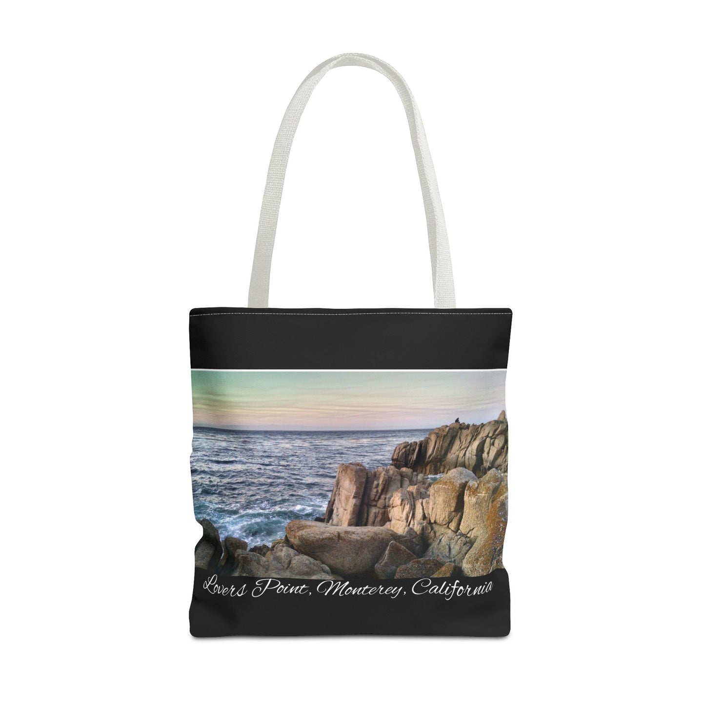 Unisex Travel Tote Bag Monterey California Scenic View Lovers Point Bay Area Keepsake Tote Bag Ocean View Nature Inspired Travel Gift Idea