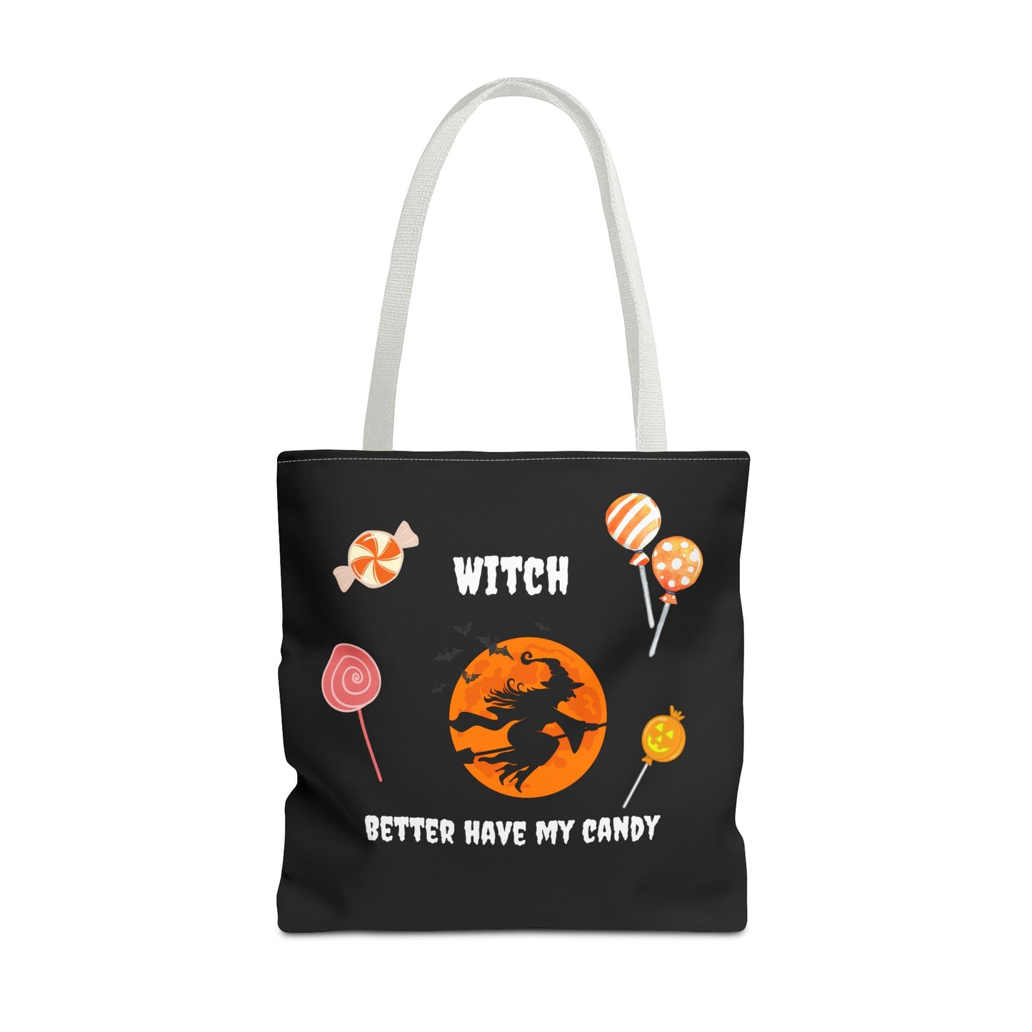 Halloween Tote Bag Gift for Spooky Season Trick or Treating Candy Bag Fall Themed Reusable Lunch Tote