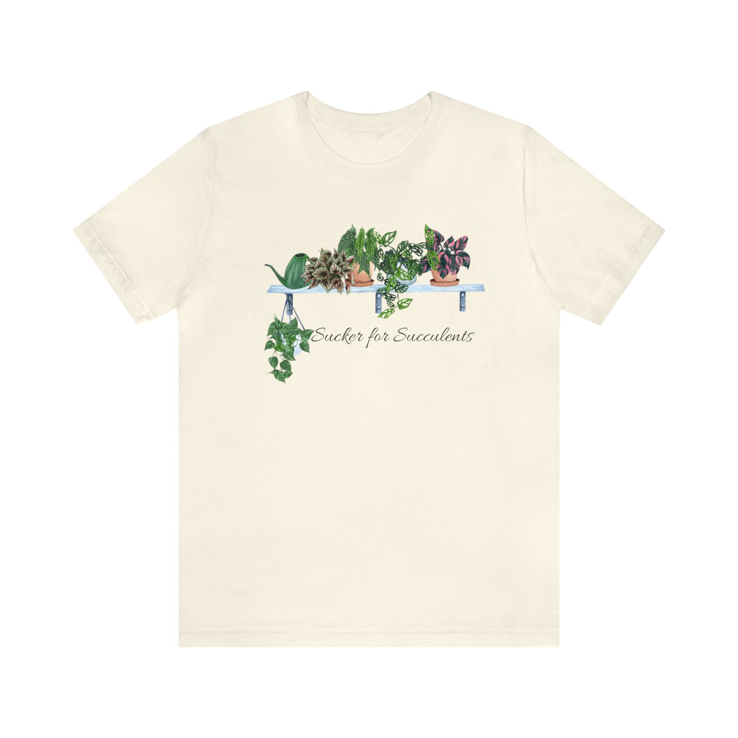 Unisex Gardening Themed T-Shirt Sucker for Succulents