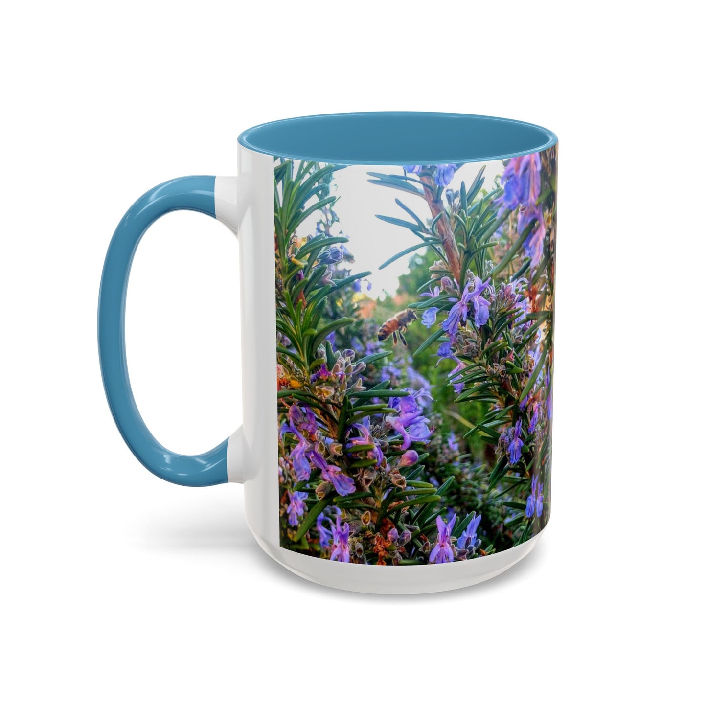 11oz/15oz Garden Themed Rosemary and Bee Pollinator Coffee Mug