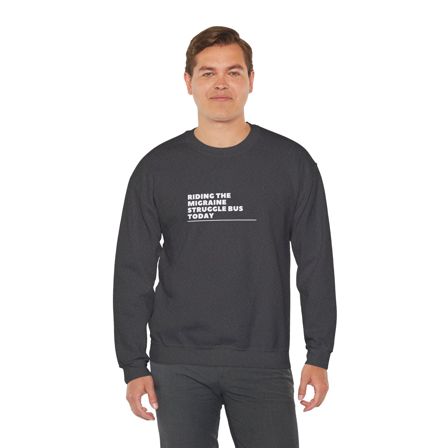 Unisex Migraine Day Invisible Illness Riding The Struggle Bus Warrior Sweatshirt